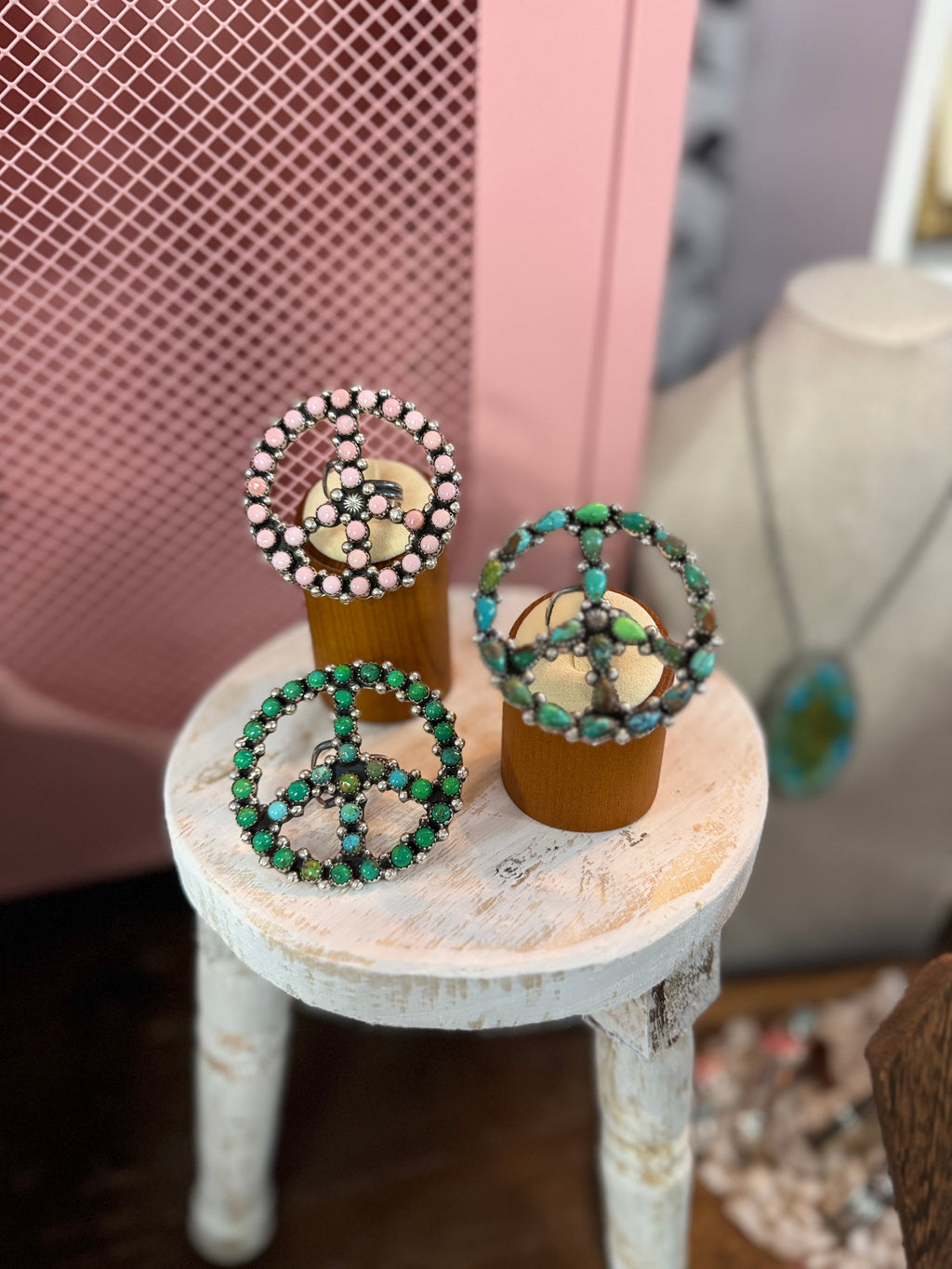 Peace sign rings