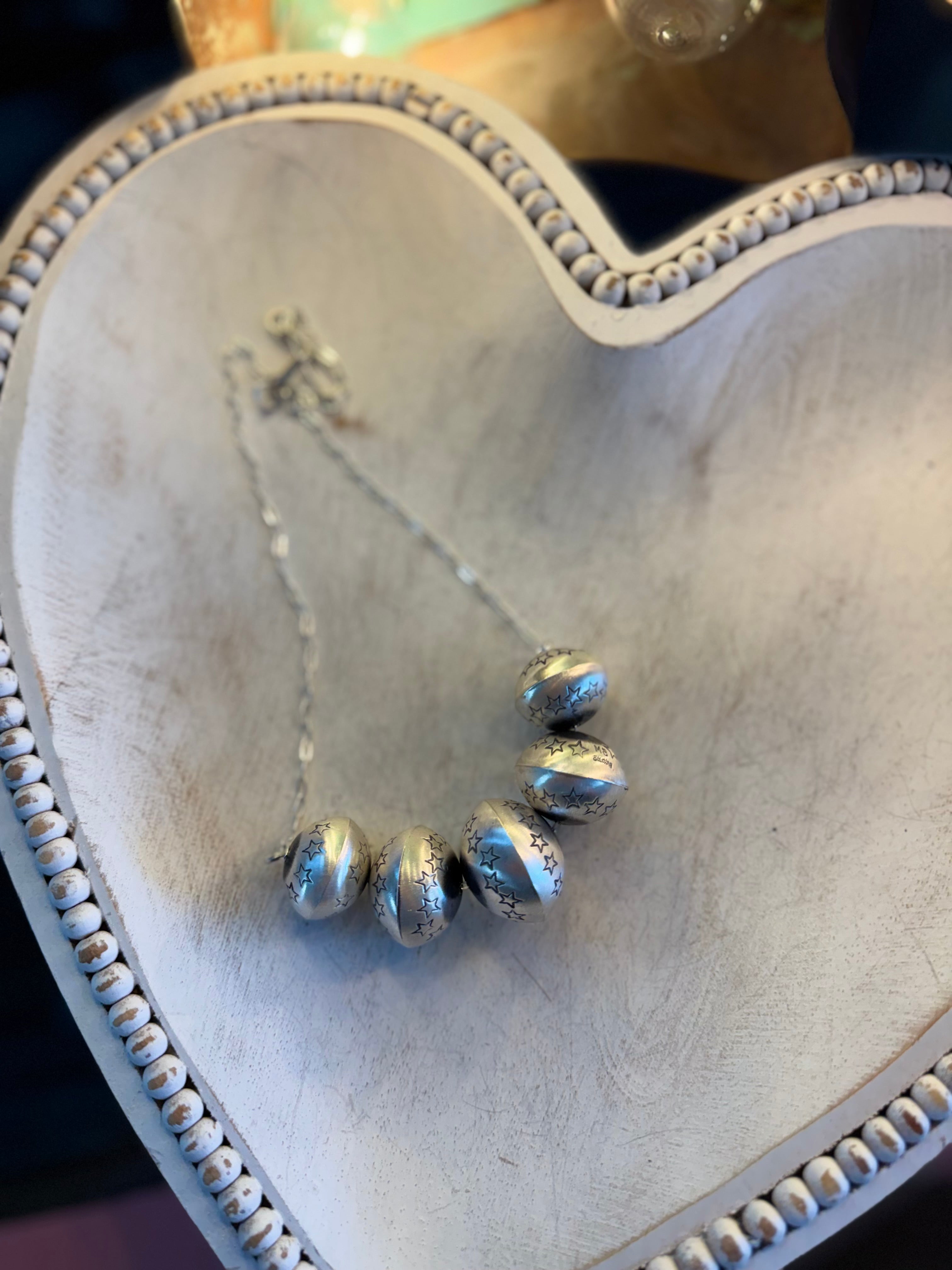 Monica Smith 5 pearl necklace