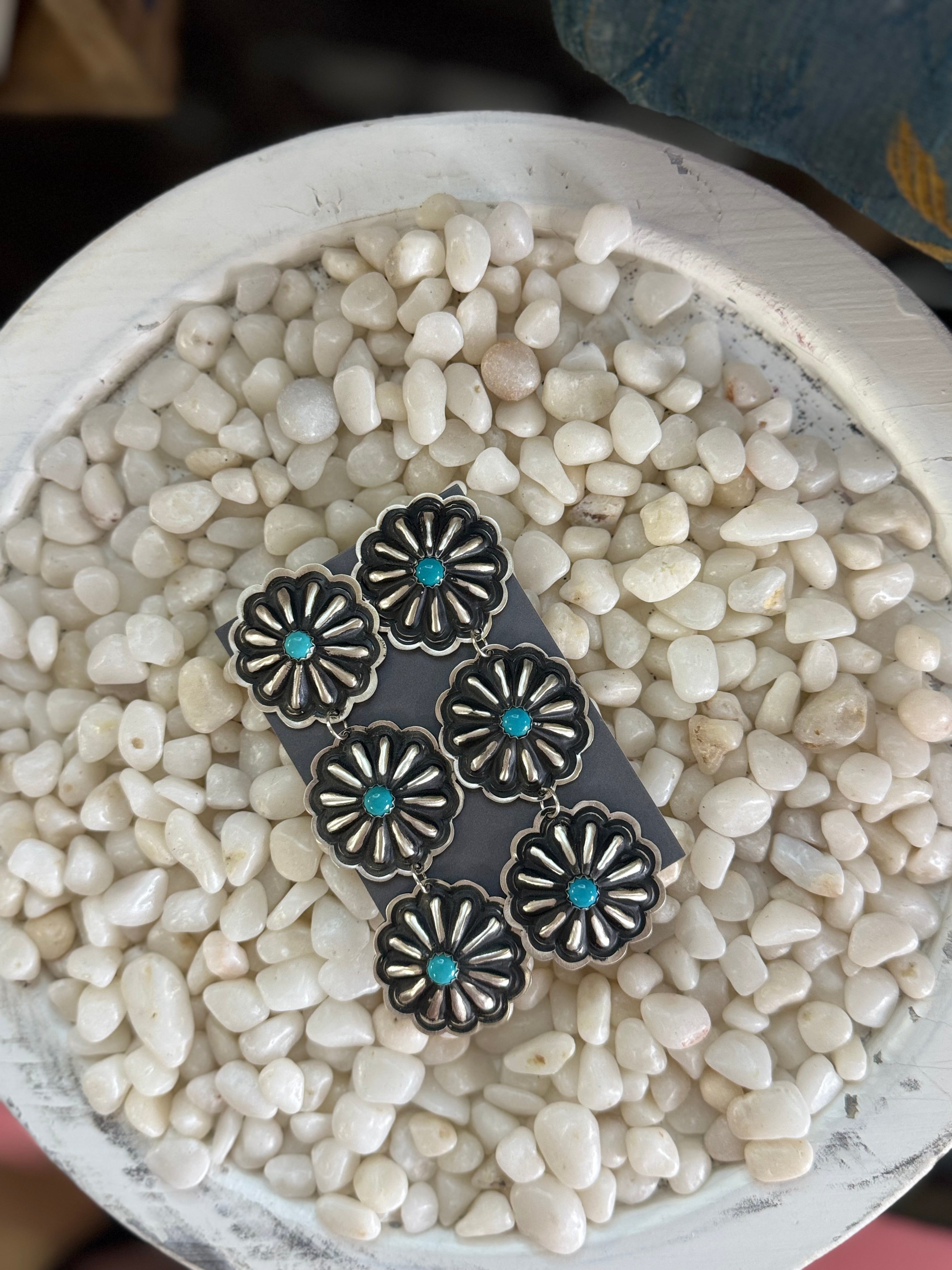 Leander Tahe Concho earrings