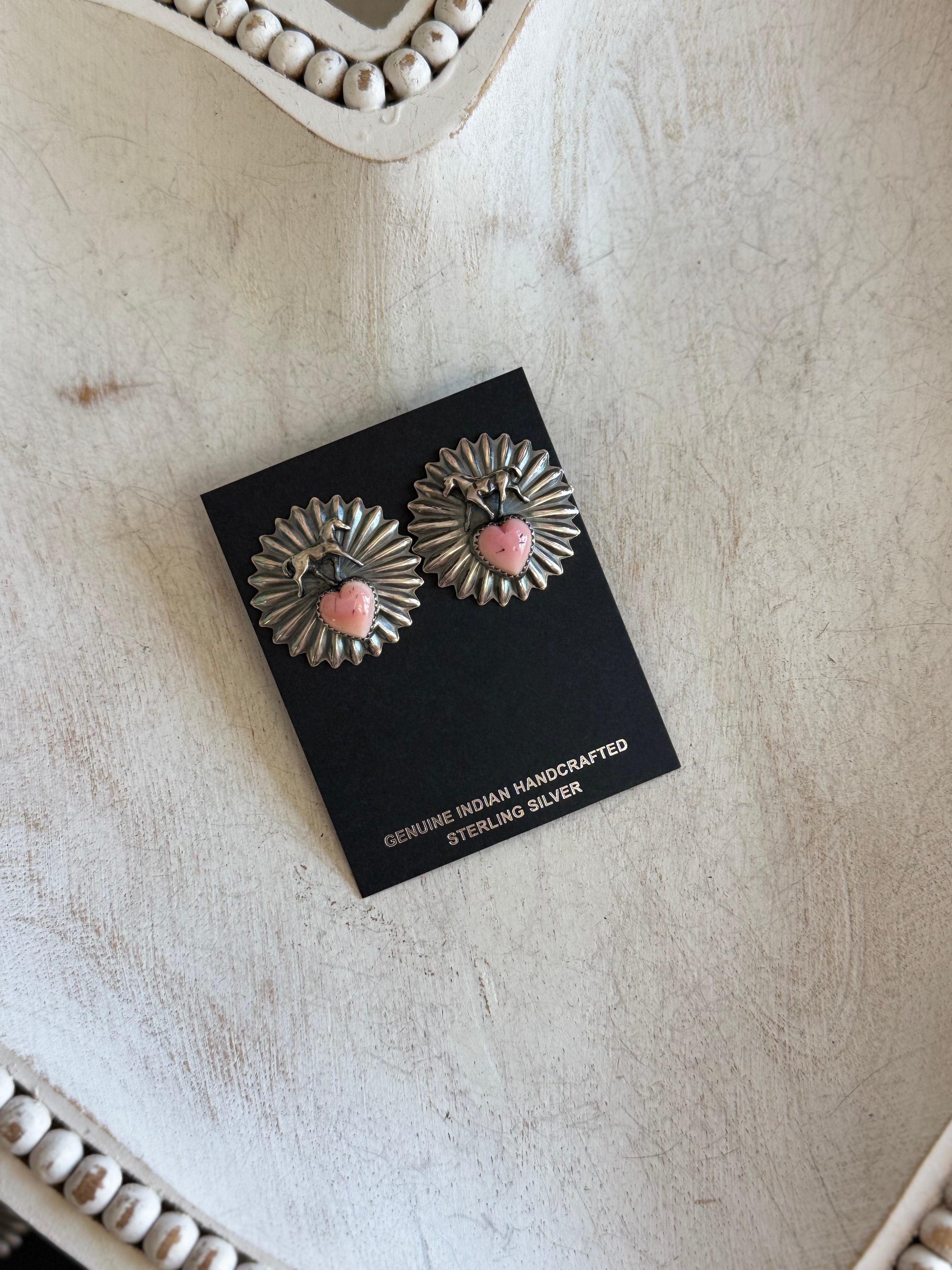 Ty Ettsity horse concho earrings