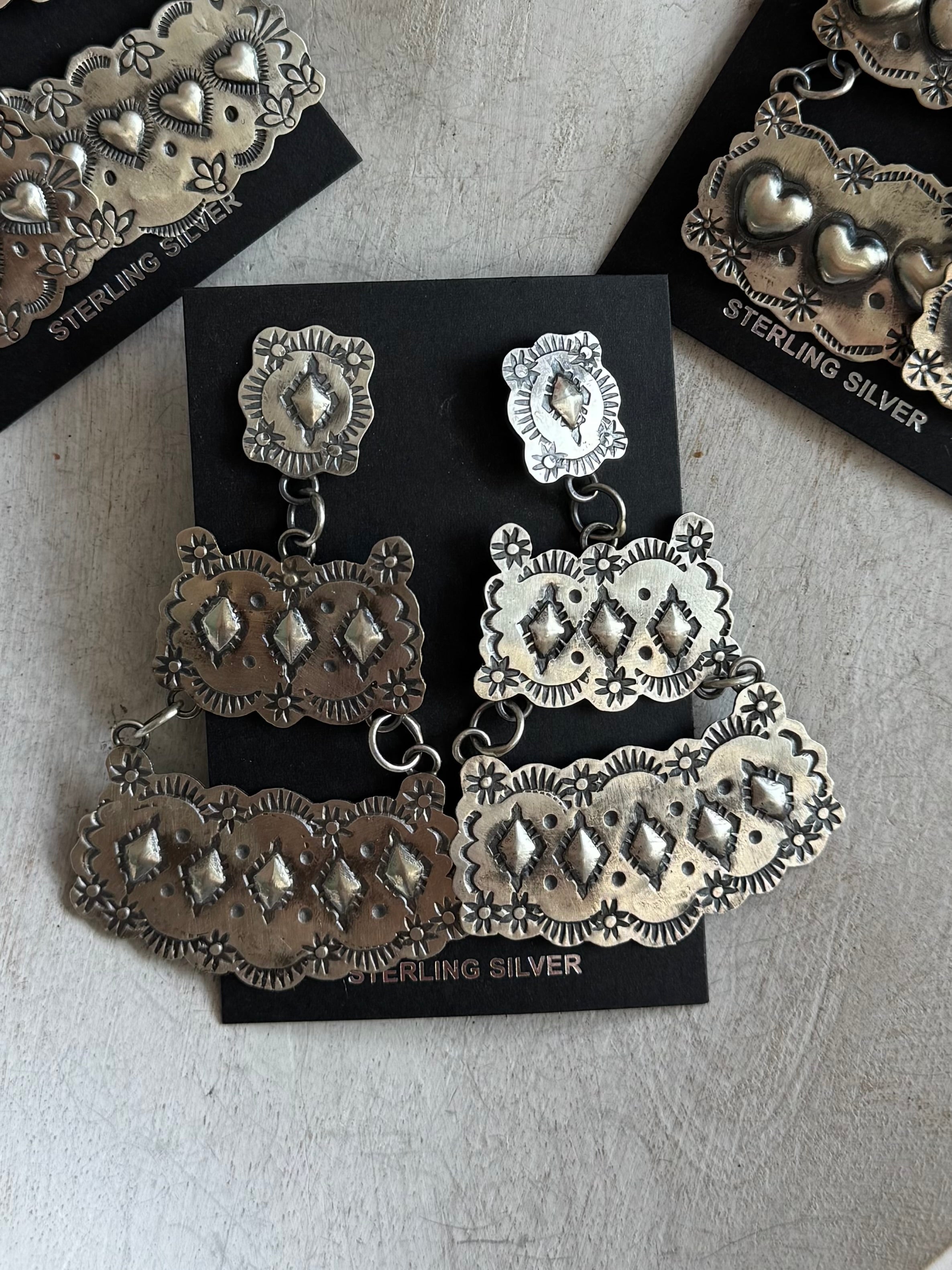Gabby Yazzie chandelier earrings