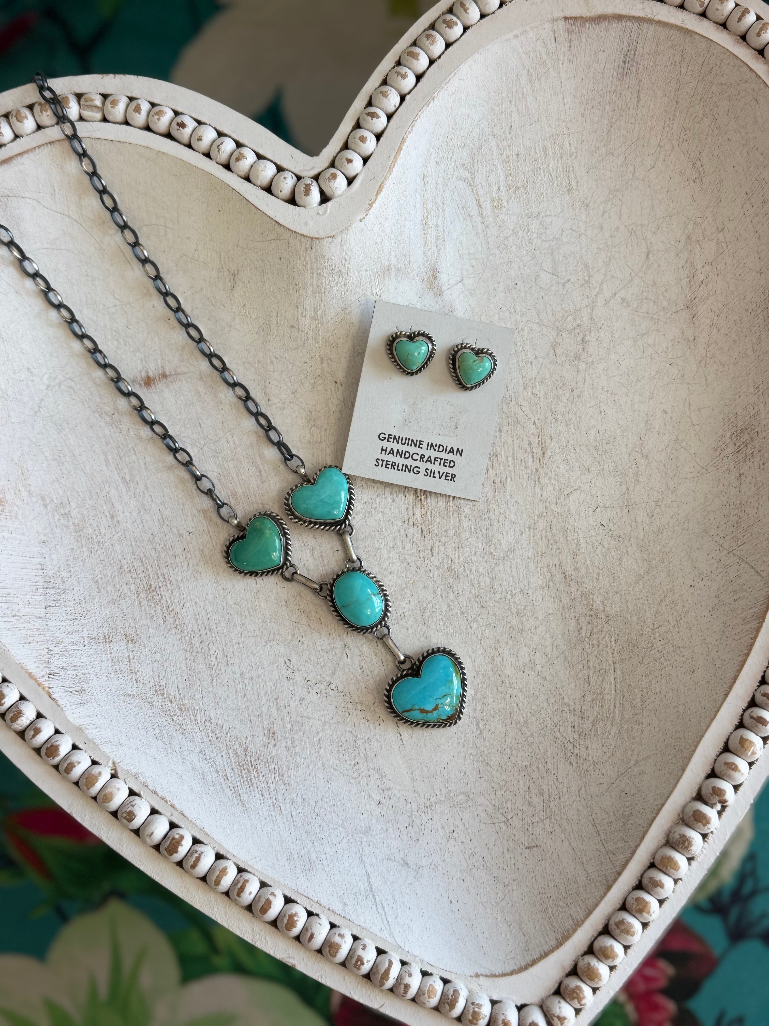 Heart lariat set