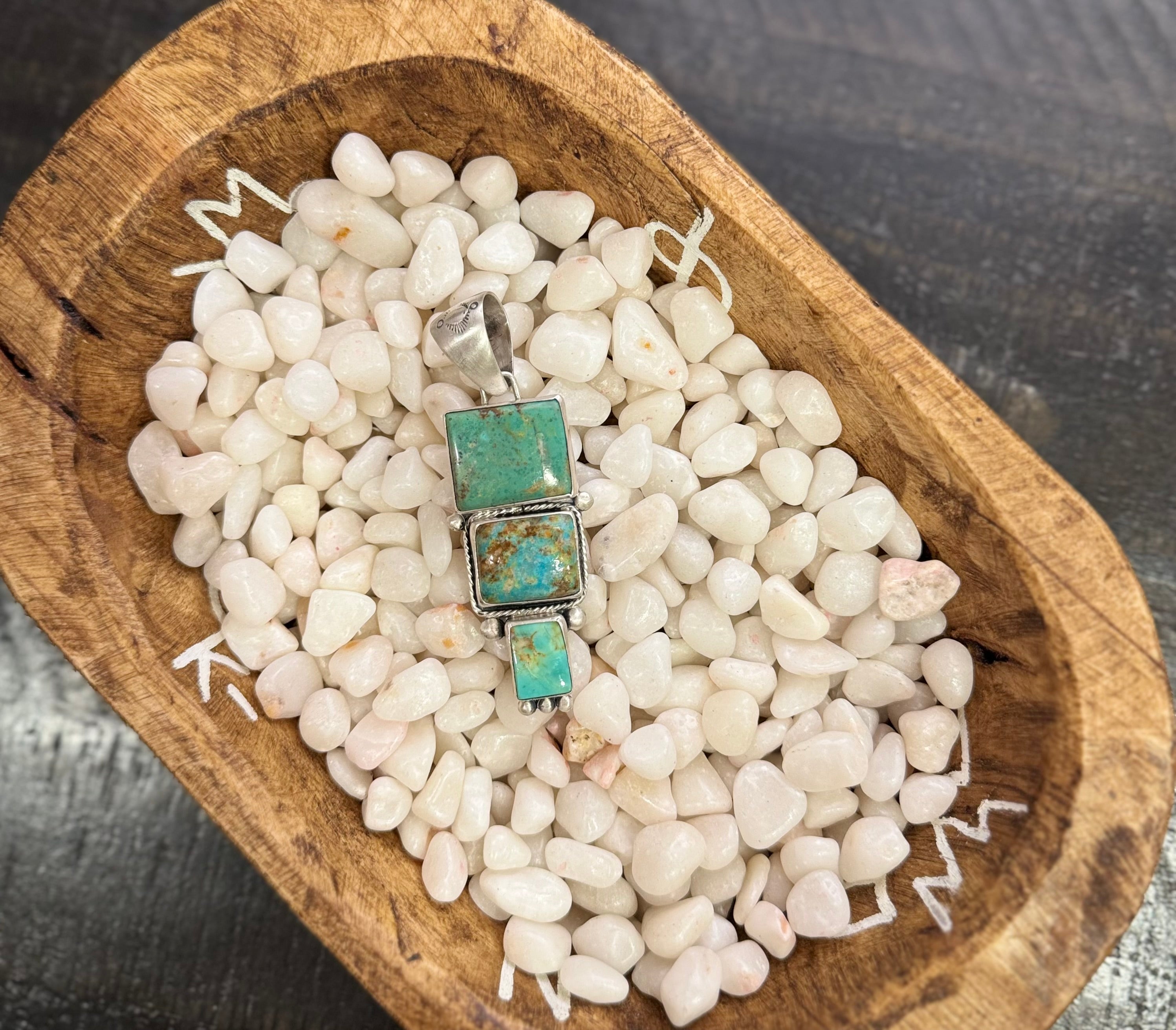 3 stone royston pendant