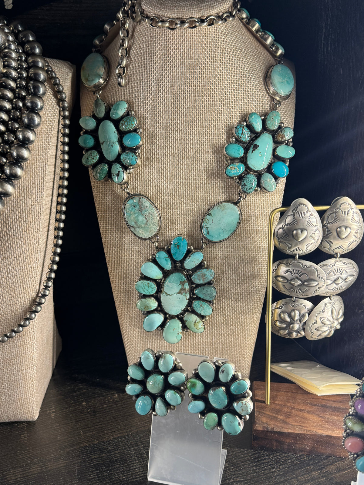 Large Royston and carico lake statement necklace