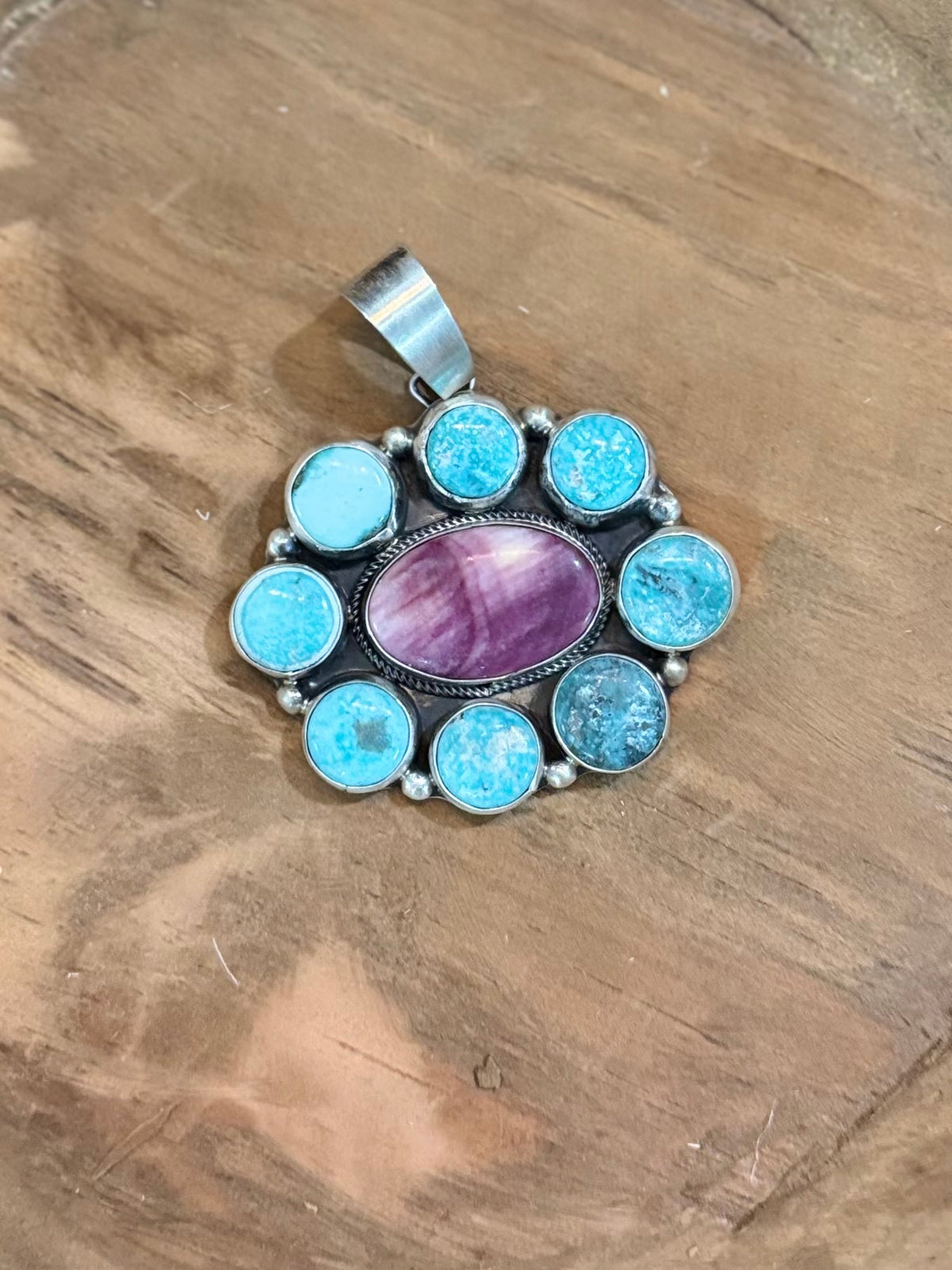 Purple Spiny and Kingman Pendant