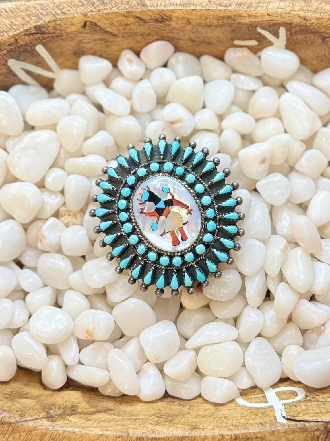 Old pawn Zuni belt slides