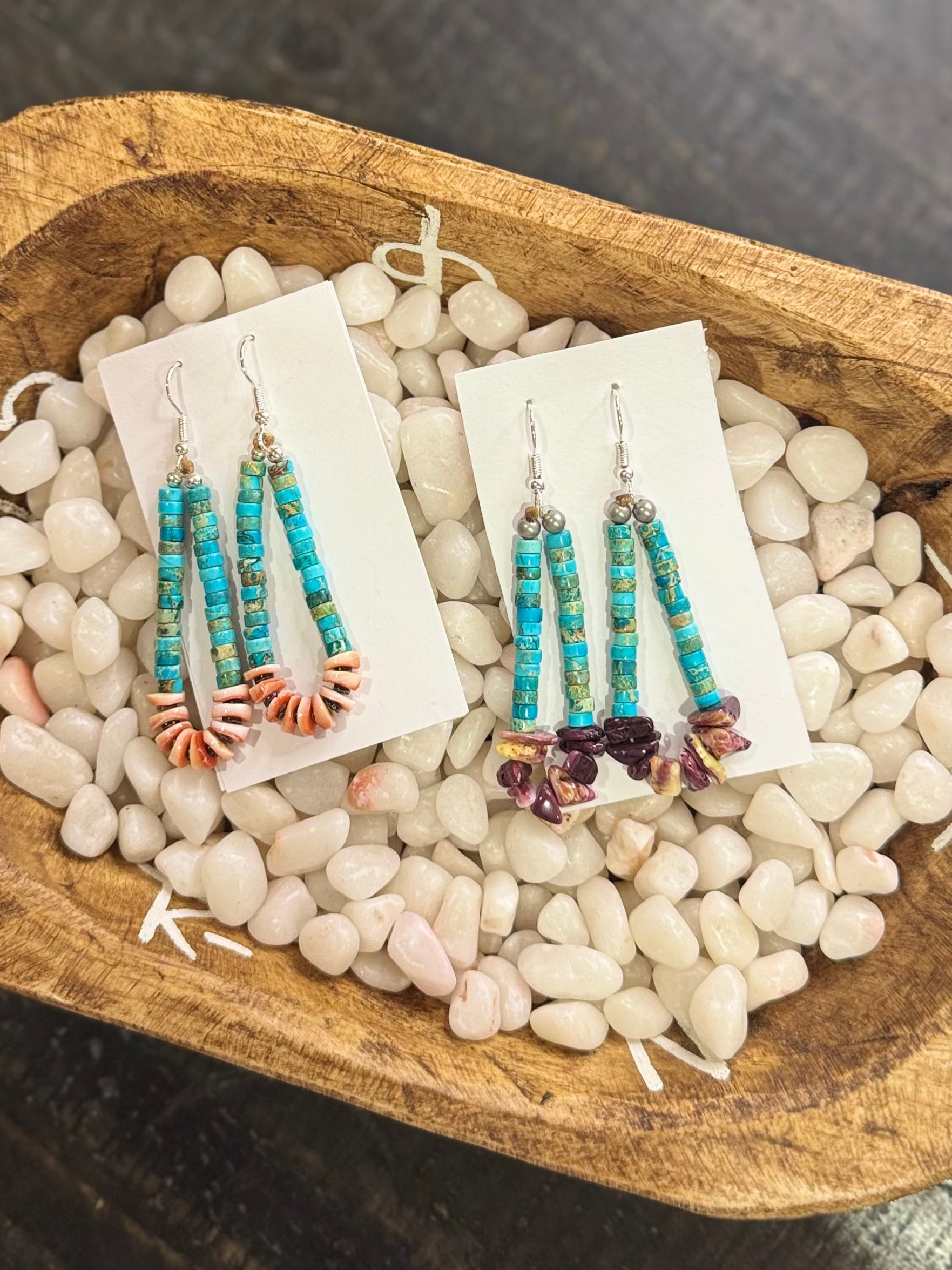 Turquoise beaded dangles