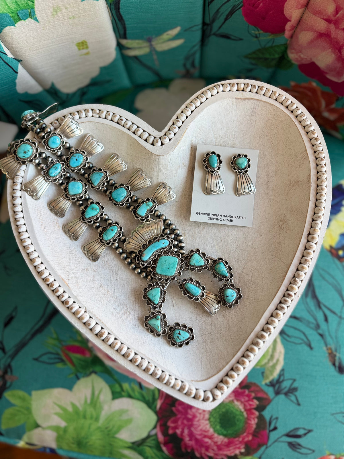 Vintage inspired squash blossom