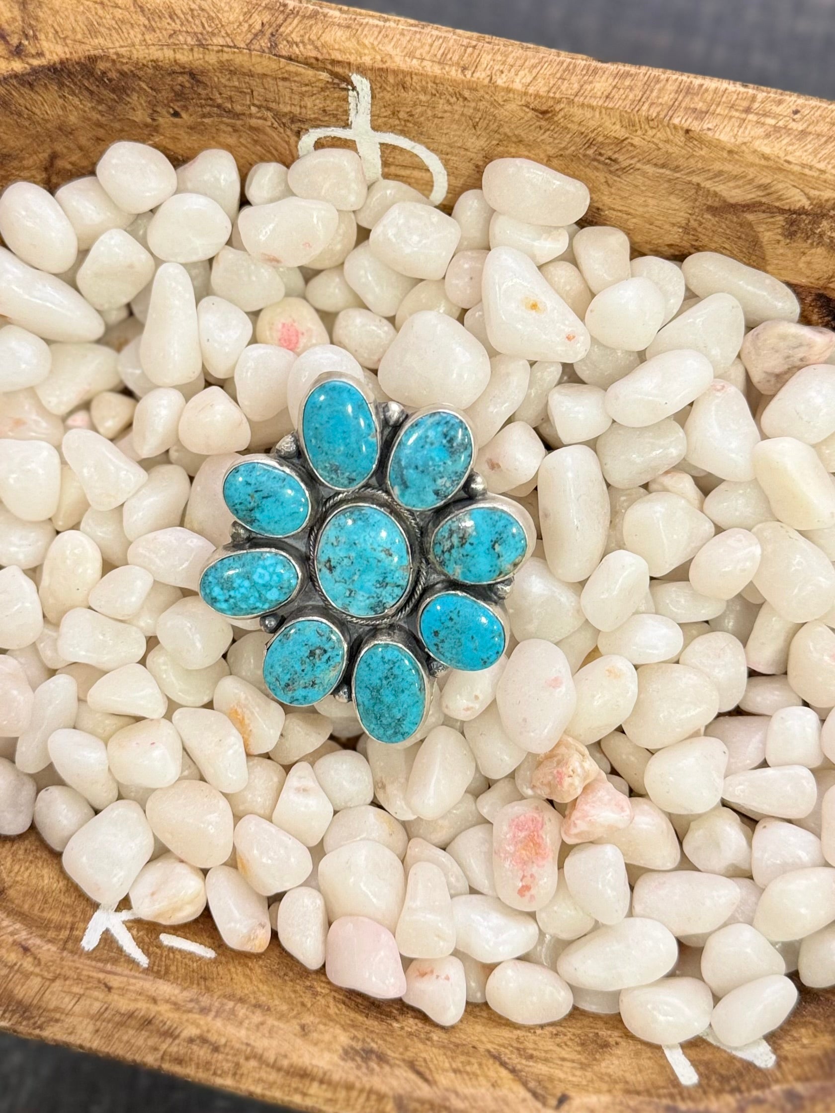 Ella Peters turquoise cluster ring