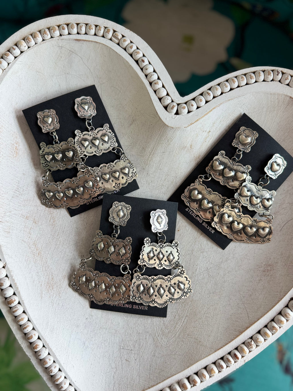 Gabby Yazzie chandelier earrings