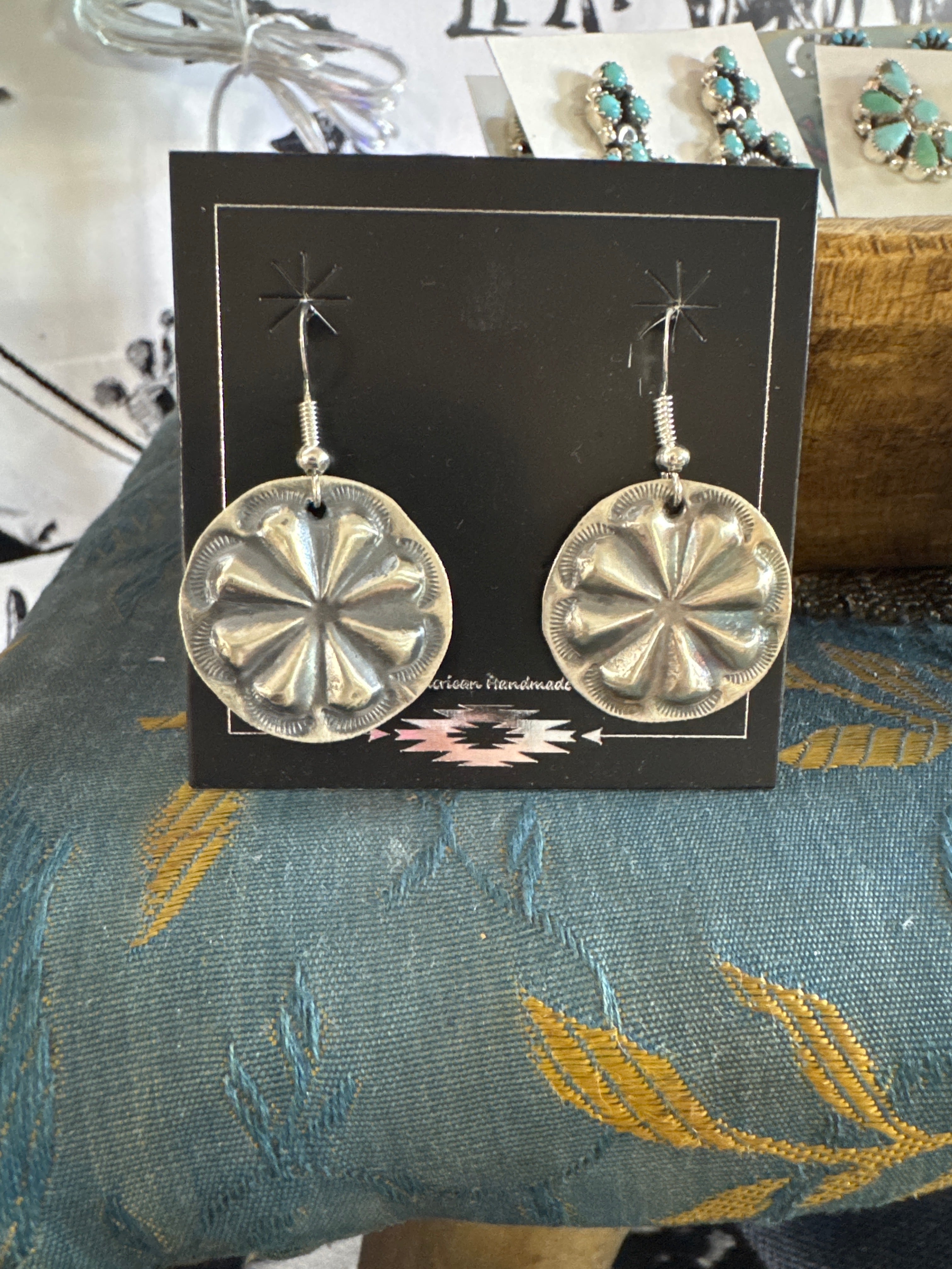 sterling silver stamped earrings
