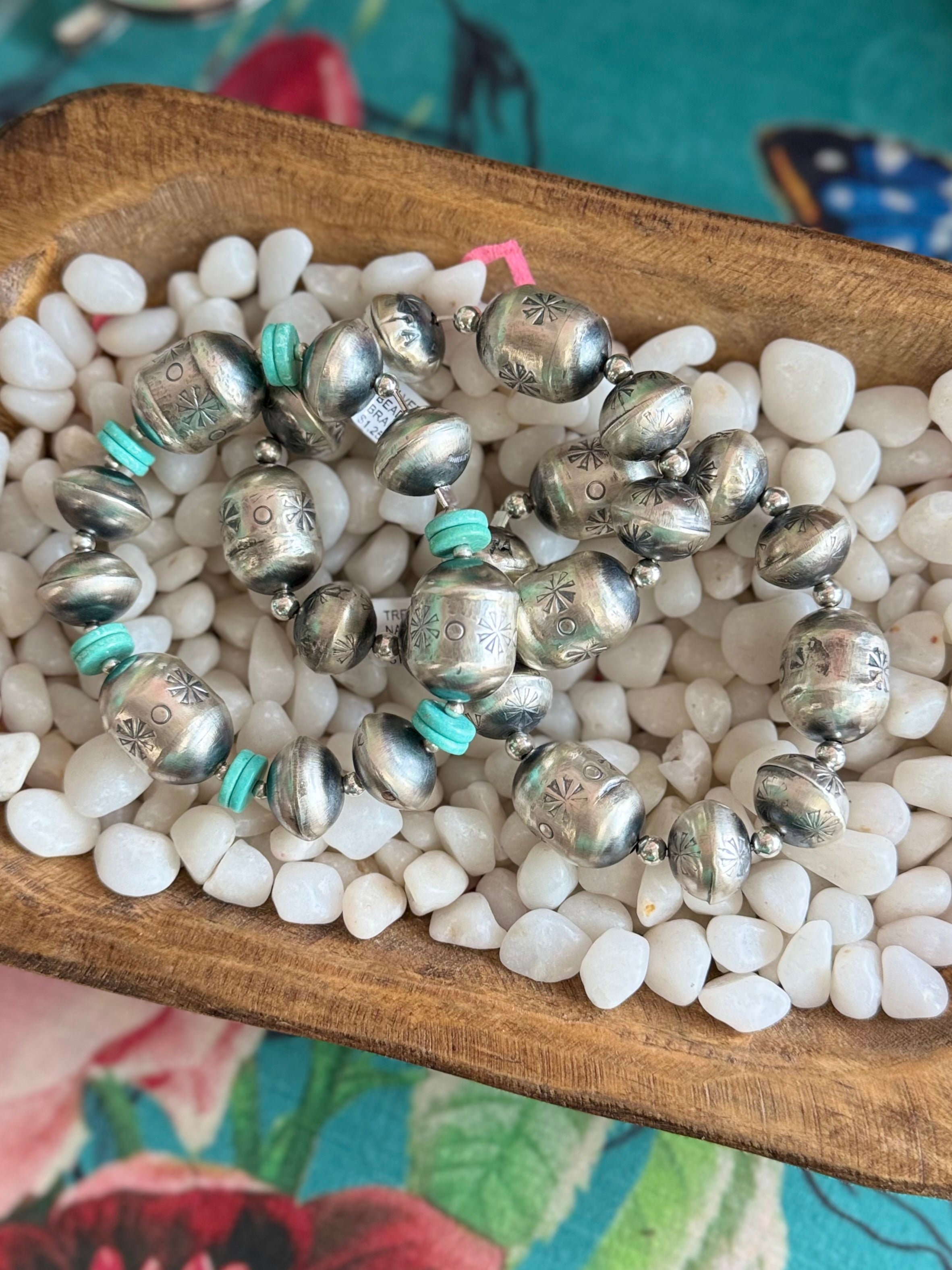 Navajo pearl stretch bracelets