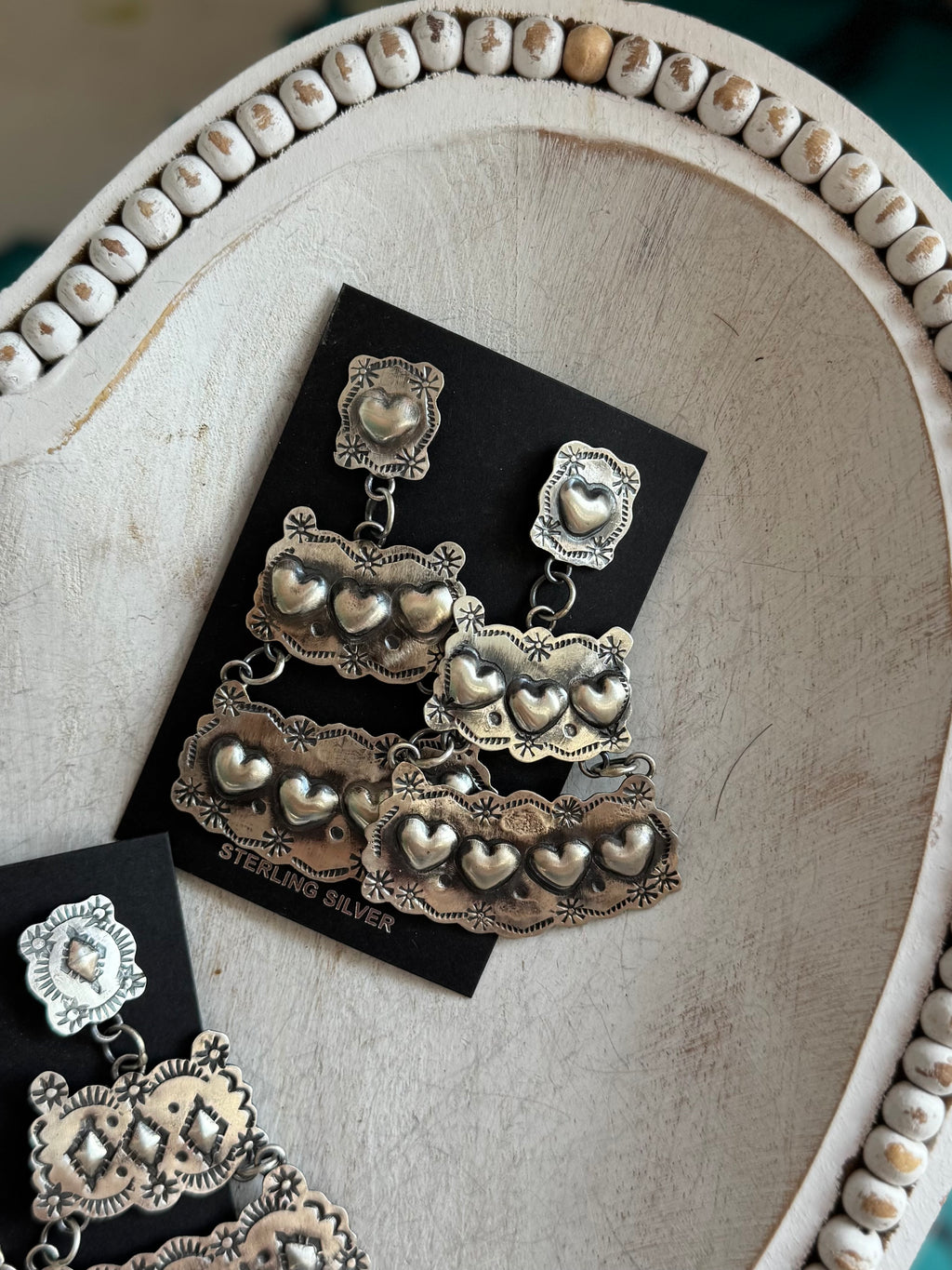 Gabby Yazzie chandelier earrings