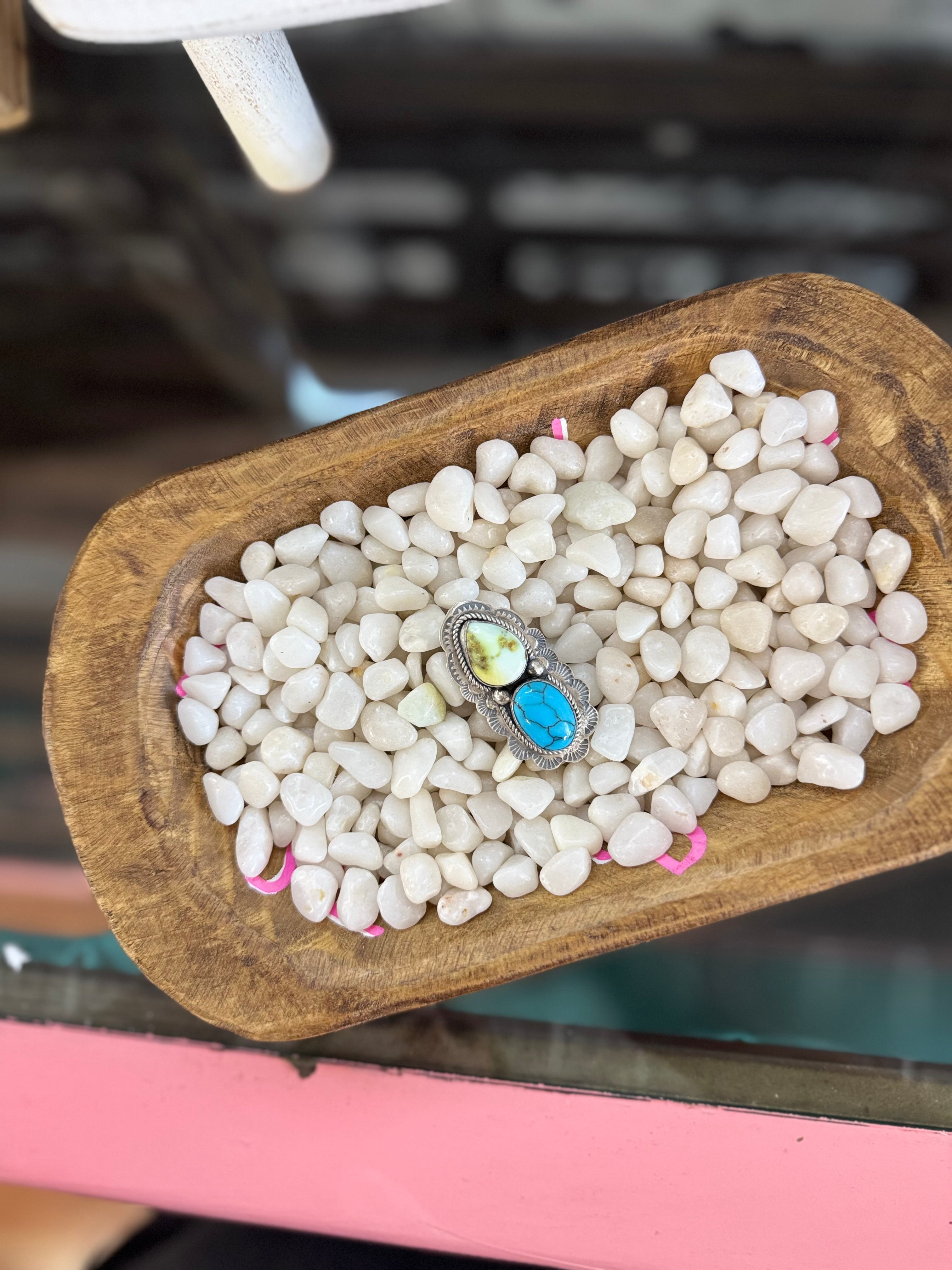 Boyd Ashley palomino and prince turquoise adjustable ring