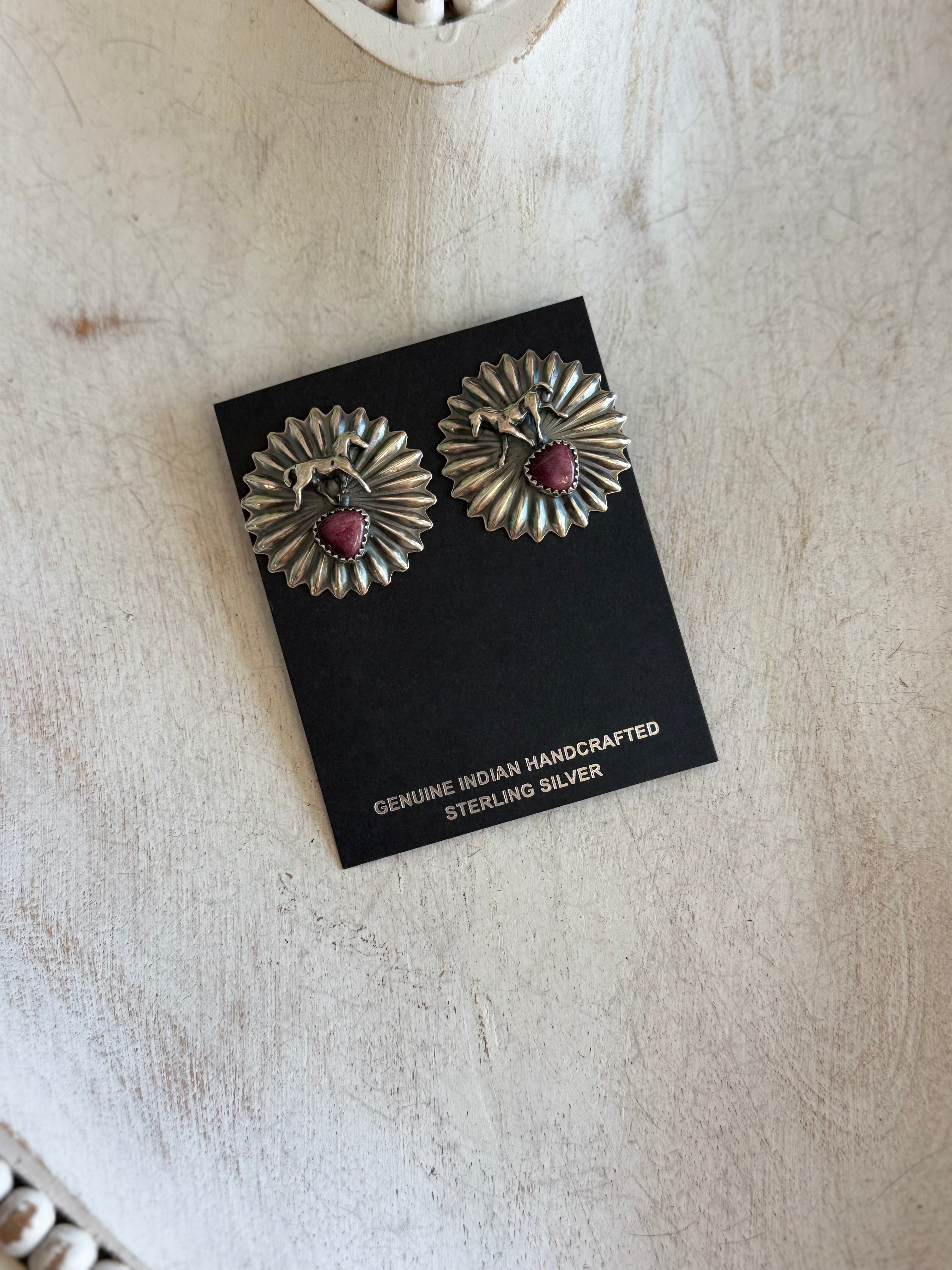 Ty Ettsity horse concho earrings