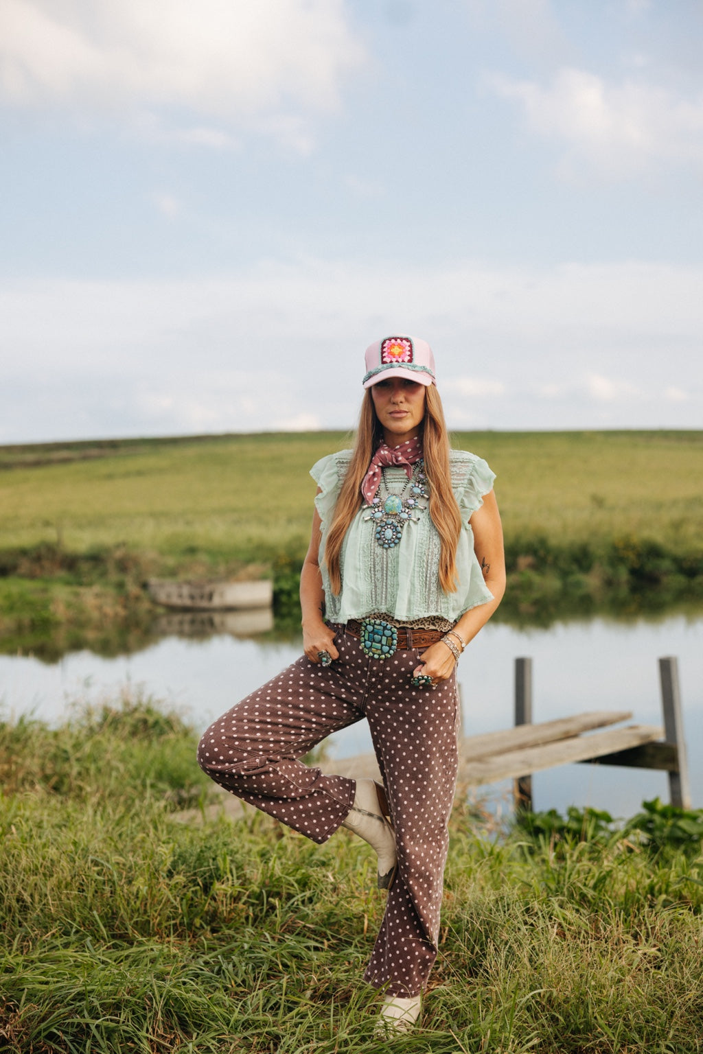 Wild Fringe turquoise jewelry farm lifestyle